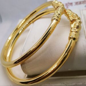 22kt gold plain kada