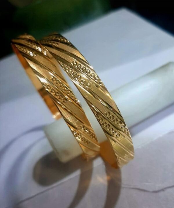 22kt gold plain kada