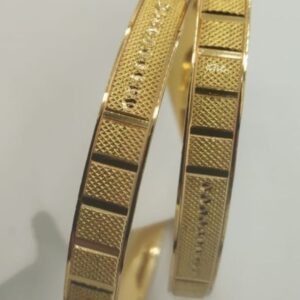 22kt plain gold kada