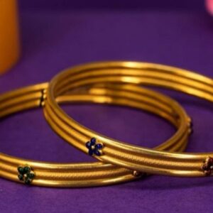 22kt plain gold kada