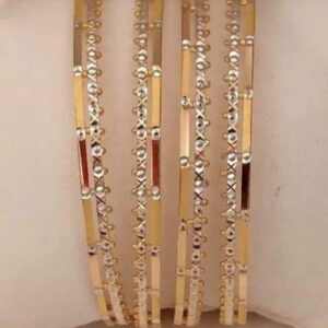 22kt gold rhodium bangles