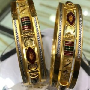22kt gold plain kada