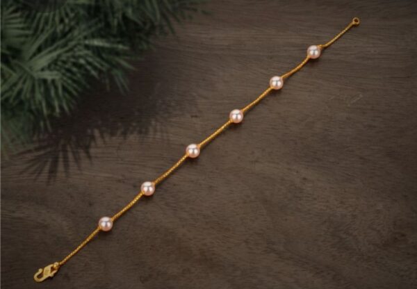 22kt gold pearl bracelets