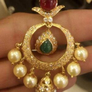 18kt gold maya earrings