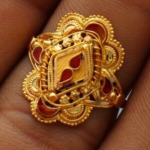 22kt gold radha ring