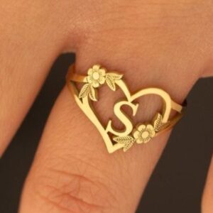 18kt gold herat ring